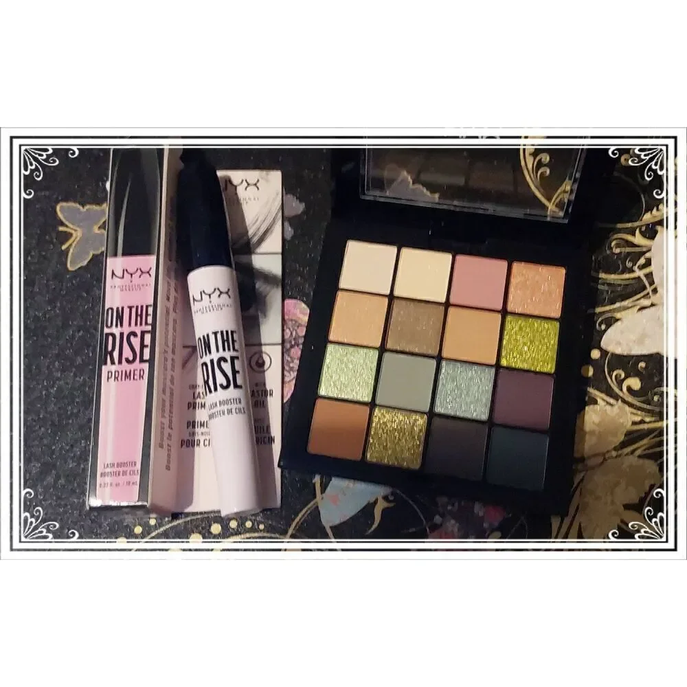 New~NYX USP12 Ultimate Utopia Eyeshadow Palette & On the Rise Lash Primer